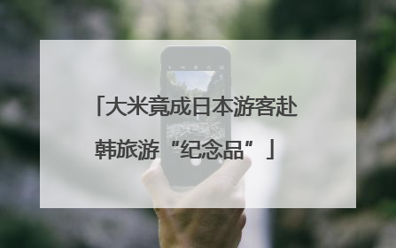 大米竟成日本游客赴韩旅游“纪念品”