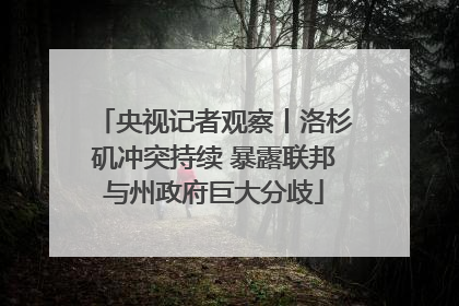 央视记者观察丨洛杉矶冲突持续 暴露联邦与州政府巨大分歧
