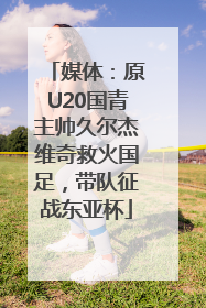 媒体：原U20国青主帅久尔杰维奇救火国足，带队征战东亚杯