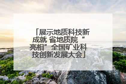 展示地质科技新成就 省地质院“亮相”全国矿业科技创新发展大会
