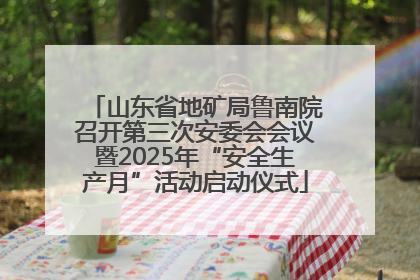 山东省地矿局鲁南院召开第三次安委会会议暨2025年“安全生产月”活动启动仪式