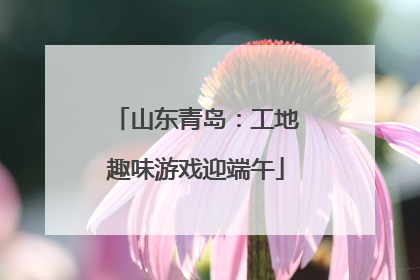 山东青岛：工地趣味游戏迎端午