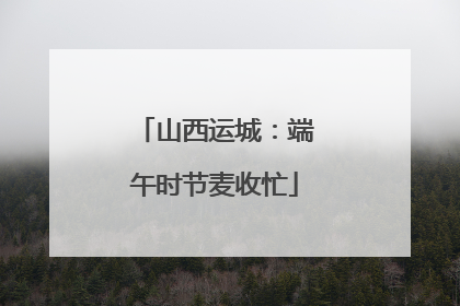山西运城：端午时节麦收忙