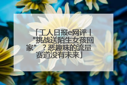 工人日报e网评丨“挑战送陌生女孩回家”？恶趣味的流量赛道没有未来