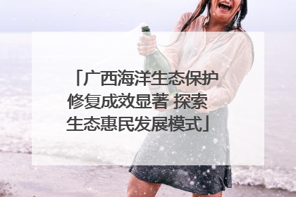 广西海洋生态保护修复成效显著 探索生态惠民发展模式