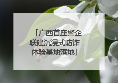广西首座警企联建沉浸式防诈体验基地落地