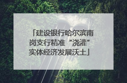 建设银行哈尔滨南岗支行精准“浇灌”实体经济发展沃土