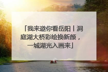 我来邀你看岳阳丨洞庭湖大桥彩绘换新颜，一城湖光入画来
