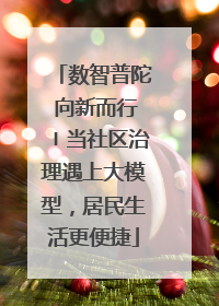 数智普陀 向新而行〡当社区治理遇上大模型，居民生活更便捷