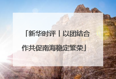 新华时评丨以团结合作共促南海稳定繁荣