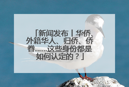 新闻发布丨华侨、外籍华人、归侨、侨眷……这些身份都是如何认定的？