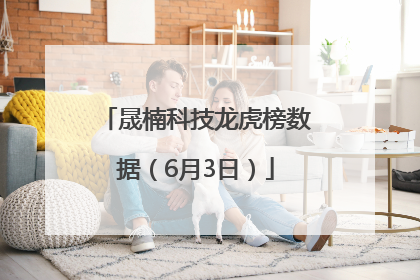 晟楠科技龙虎榜数据（6月3日）