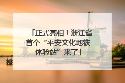 正式亮相！浙江省首个“平安文化地铁体验站”来了