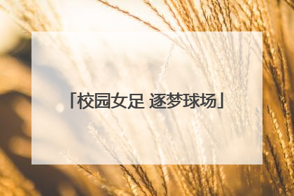 校园女足 逐梦球场