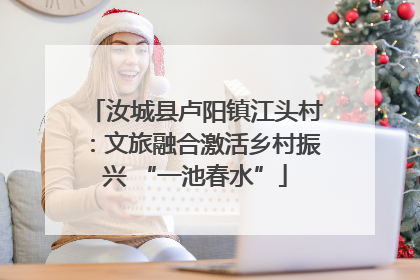 汝城县卢阳镇江头村：文旅融合激活乡村振兴 “一池春水”