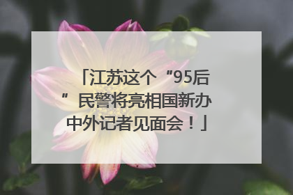 江苏这个“95后”民警将亮相国新办中外记者见面会！