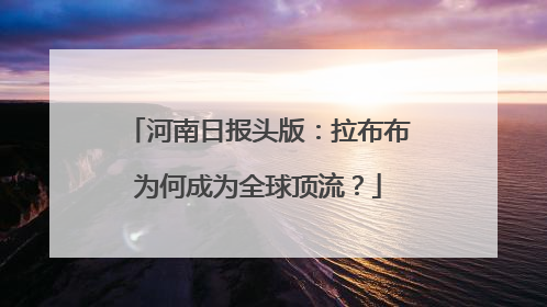 河南日报头版：拉布布为何成为全球顶流？