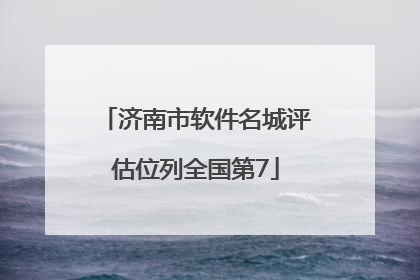 济南市软件名城评估位列全国第7