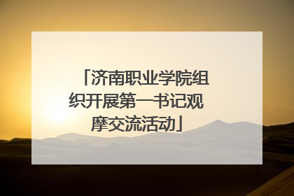 济南职业学院组织开展第一书记观摩交流活动