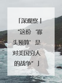 深观察丨“这份‘寡头预算’是对美国穷人的战争”