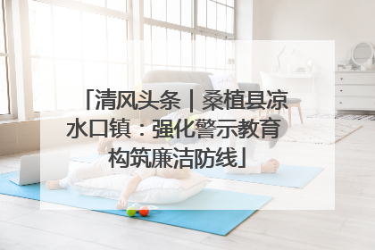清风头条｜桑植县凉水口镇：强化警示教育 构筑廉洁防线
