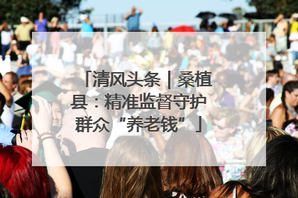 清风头条｜桑植县：精准监督守护群众“养老钱”