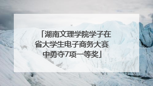 湖南文理学院学子在省大学生电子商务大赛中勇夺7项一等奖