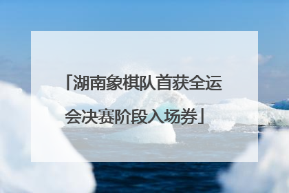 湖南象棋队首获全运会决赛阶段入场券