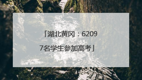 湖北黄冈：62097名学生参加高考