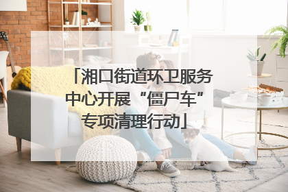 湘口街道环卫服务中心开展“僵尸车”专项清理行动