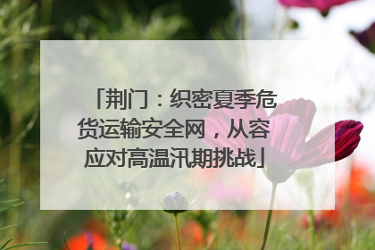 荆门：织密夏季危货运输安全网，从容应对高温汛期挑战