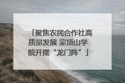 聚焦农民合作社高质量发展 蒙顶山学院开摆“龙门阵”