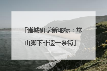诸城研学新地标：常山脚下非遗一条街