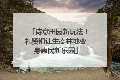 诗意田园新玩法！礼贤镇让生态林地变身惠民新乐园