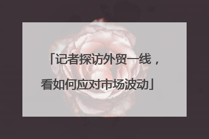 记者探访外贸一线，看如何应对市场波动