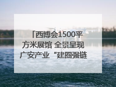 西博会1500平方米展馆 全景呈现广安产业“建圈强链”｜西博视界