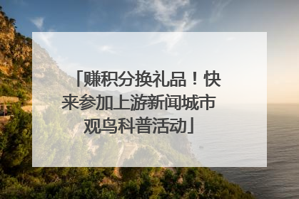 赚积分换礼品！快来参加上游新闻城市观鸟科普活动