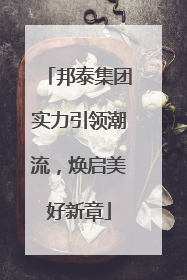 邦泰集团实力引领潮流，焕启美好新章