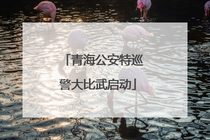青海公安特巡警大比武启动