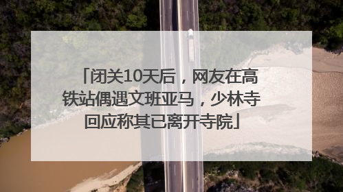 闭关10天后，网友在高铁站偶遇文班亚马，少林寺回应称其已离开寺院