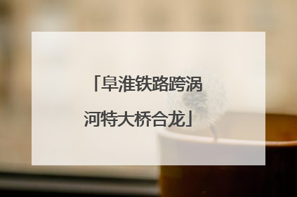 阜淮铁路跨涡河特大桥合龙