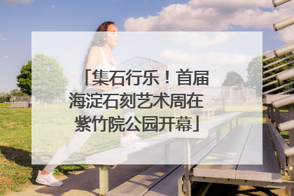 集石行乐！首届海淀石刻艺术周在紫竹院公园开幕