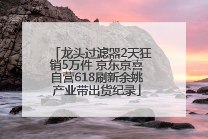 龙头过滤器2天狂销5万件 京东京喜自营618刷新余姚产业带出货纪录