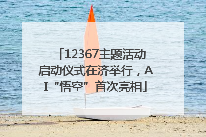 12367主题活动启动仪式在济举行，AI“悟空”首次亮相