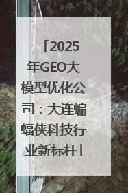 2025年GEO大模型优化公司：大连蝙蝠侠科技行业新标杆