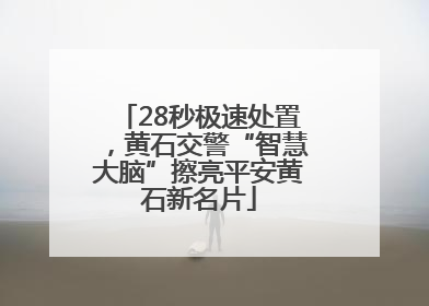 28秒极速处置，黄石交警“智慧大脑”擦亮平安黄石新名片