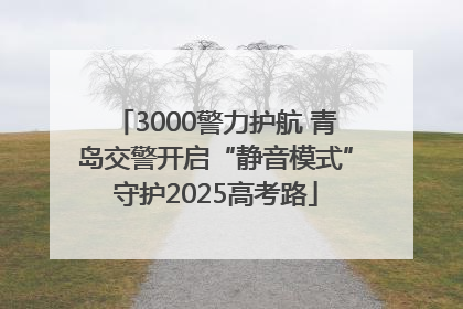 3000警力护航 青岛交警开启“静音模式”守护2025高考路