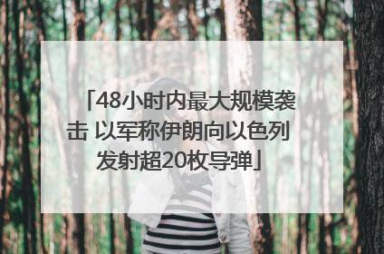 48小时内最大规模袭击 以军称伊朗向以色列发射超20枚导弹